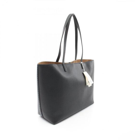 TORY BURCH Black Leather Tote Bag - Picture 3 of 5